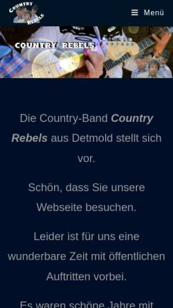 Vorschau der mobilen Webseite www.countryrebels.de, Country Rebels
