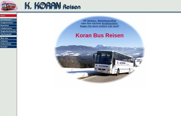 Vorschau von www.koran-reisen.de, Karl Koran