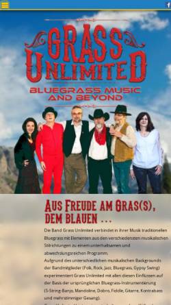 Vorschau der mobilen Webseite www.grass-unlimited.de, Grass Unlimited