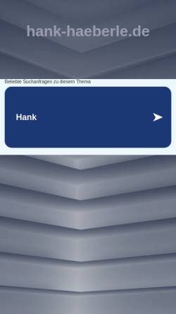 Vorschau der mobilen Webseite www.hank-haeberle.de, Hank Häberle jr.
