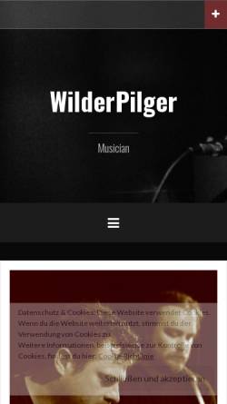Vorschau der mobilen Webseite www.wilderpilger.de, Wilder Pilger