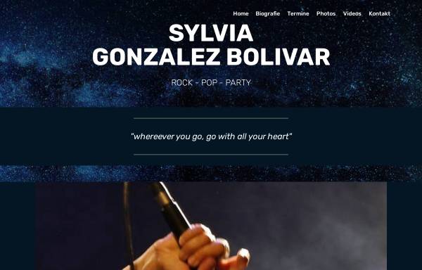 Vorschau von www.bolivar-music.de, Bolivar, Sylvia Gonzalez