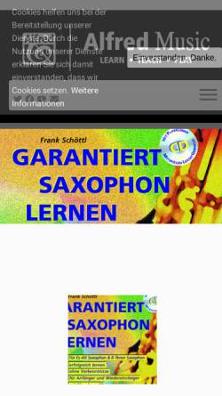 Vorschau der mobilen Webseite www.garantiertsax.de, Garantiertsax.de
