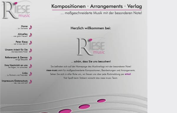 Vorschau von www.riese-music.de, Riese music