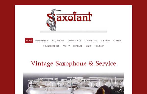 Vorschau von www.saxofant.com, Saxofant