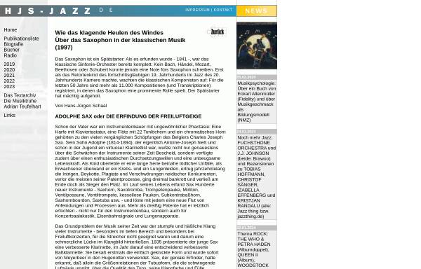 Vorschau von www.hjs-jazz.de, Wie das klagende Heulen des Windes