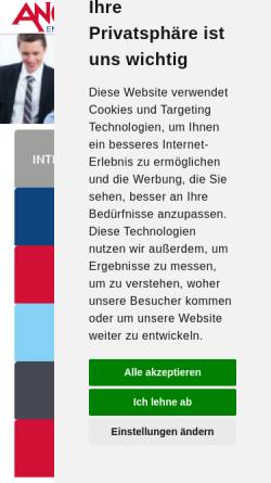 Vorschau der mobilen Webseite www.anglo.de, Anglo English School