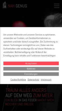 Vorschau der mobilen Webseite www.nahgenug.de, Nah Genug