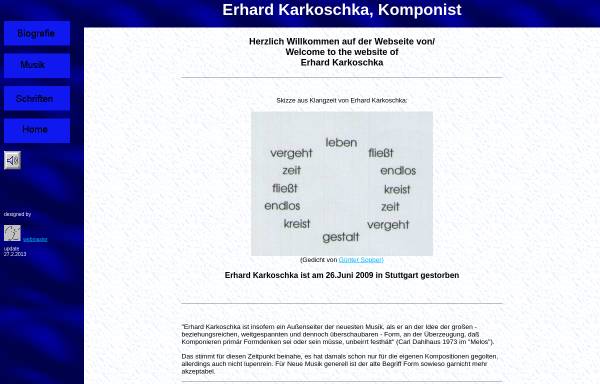 Vorschau von www.erhardkarkoschka.de, Karkoschka, Erhard