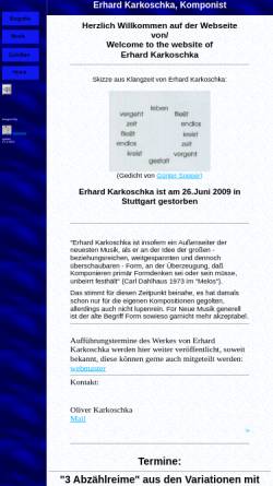 Vorschau der mobilen Webseite www.erhardkarkoschka.de, Karkoschka, Erhard