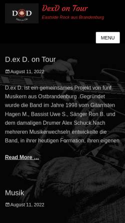 Vorschau der mobilen Webseite dexd.net, D.ex.D.