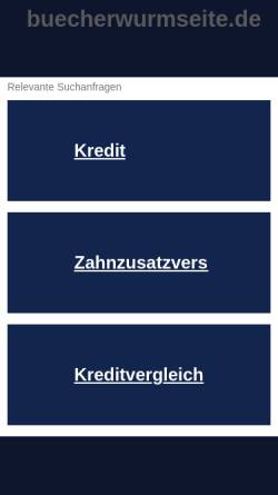 Vorschau der mobilen Webseite www.buecherwurmseite.de, Tea-Bag