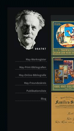 Vorschau der mobilen Webseite www.karl-may-bibliografie.de, Karl-May-Bibliografie