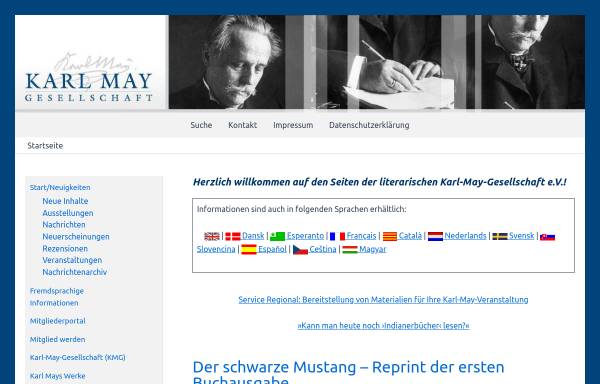 Vorschau von www.karl-may-gesellschaft.de, Originaltexte Karl Mays - nach Werkgruppen