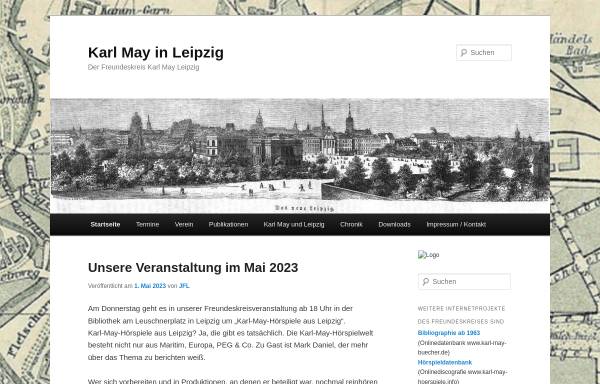 Vorschau von www.karl-may-leipzig.de, Freundeskreis Karl May Leipzig e.V.