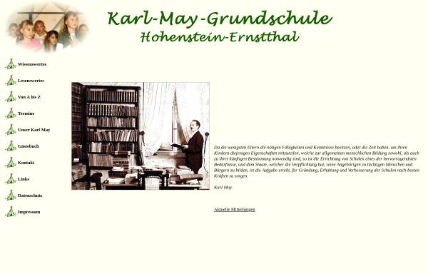Vorschau von www.karl-may-grundschule.de, Karl-May-Grundschule Hohenstein-Ernstthal