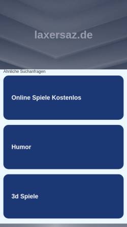 Vorschau der mobilen Webseite www.laxersaz.de, Laxersaz
