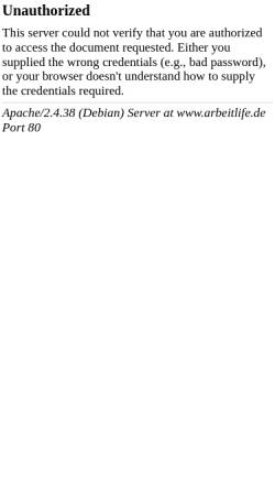 Vorschau der mobilen Webseite www.arbeitlife.de, Arbeitlife.de, KVN-Webdesign