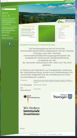 Vorschau der mobilen Webseite masserberg.de, Masserberg