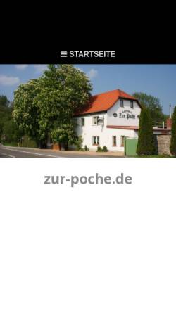 Vorschau der mobilen Webseite www.zur-poche.de, Gasthaus Zur Poche Mattstedt