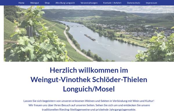 Vorschau von vinothek-alte-burg.de, Weingut Schlöder-Thielen und Vinothek Alte Burg
