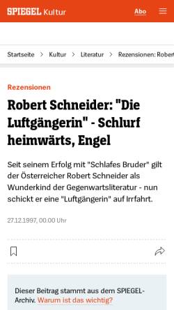 Schlurf heimwärts, Engel