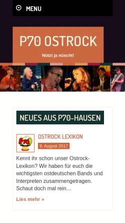Vorschau der mobilen Webseite www.p-70.de, P70