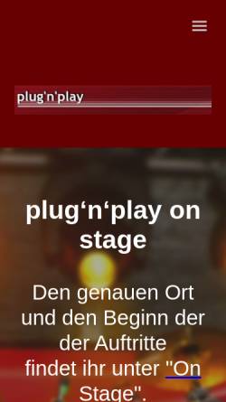 Vorschau der mobilen Webseite www.plugplay.de, Plug n Play