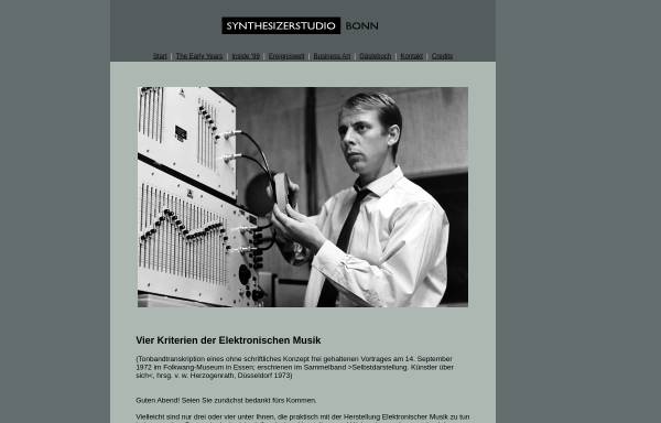 Die vier Kriterien der Elektronischen Musik von Karlheinz Stockhausen
