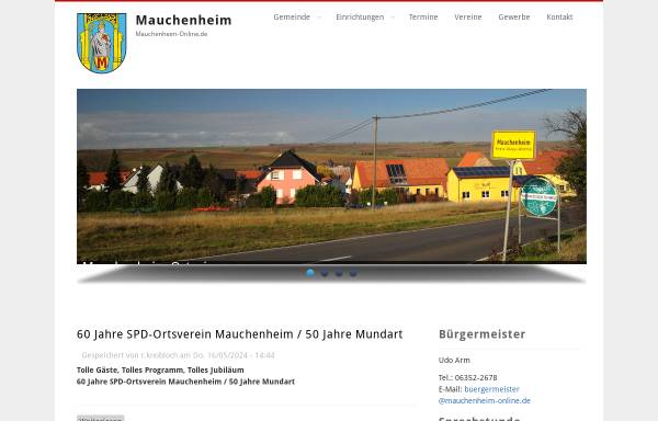 Vorschau von mauchenheim-online.de, Ortsgemeinde Mauchenheim