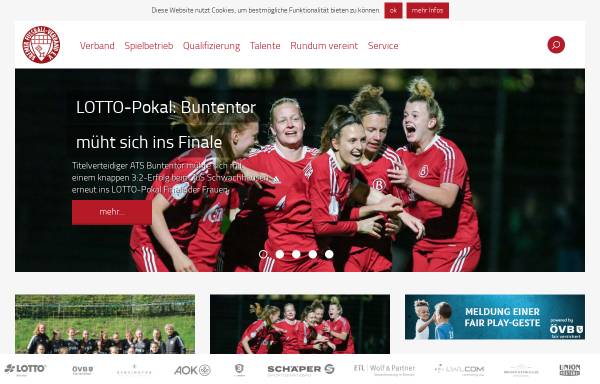 Vorschau von www.bremerfv.de, Bremer Fußballverband