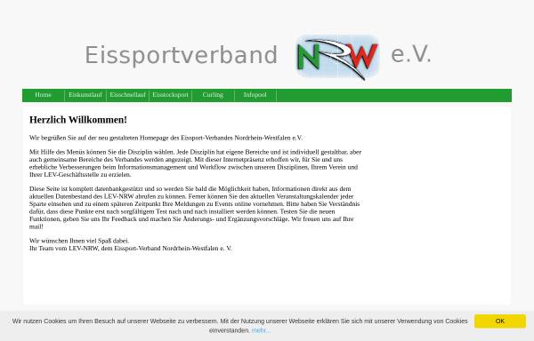 Vorschau von www.lev-nrw.org, Eissport-Verband Nordrhein-Westfalen e.V.