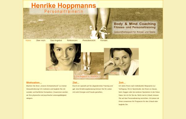 Vorschau von www.personalfitness-hamburg.de, Henrike Hoppmanns - Personaltrainerin in Hamburg