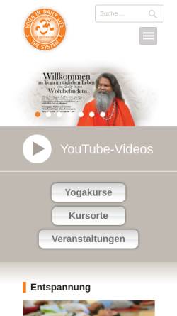 Vorschau der mobilen Webseite www.yogaimtaeglichenleben.de, Yoga im täglichen Leben e.V.