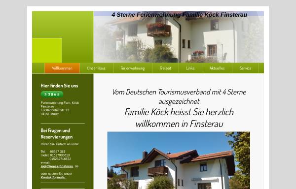 Vorschau von www.koeck-finsterau.de, Ferienwohnung Köck