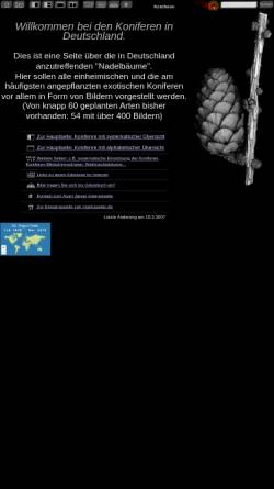 Vorschau der mobilen Webseite www.markuswelz.de, Koniferen in Deutschland