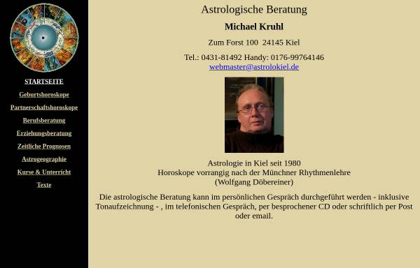 Vorschau von www.astrolokiel.de, Astrologische Beratung Michael Kruhl