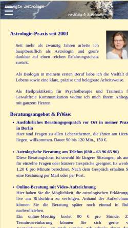 Vorschau der mobilen Webseite www.bewegte-astrologie.de, Bewegte Astrologie