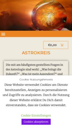 Vorschau der mobilen Webseite www.astrokreis.de, Astrokreis