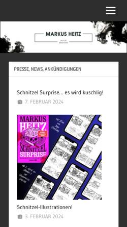Vorschau der mobilen Webseite www.mahet.de, Markus Heitz