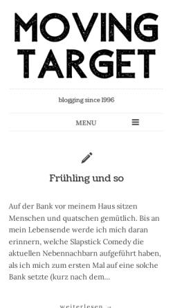 Vorschau der mobilen Webseite www.moving-target.de, Moving Target