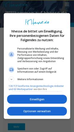Vorschau der mobilen Webseite www.hhesse.de, Die Gemeinschaft der Morgenlandfahrer