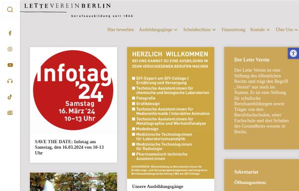 Vorschau von www.lette-verein.de, Lette Verein - Charlottenburg