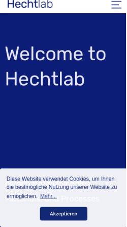 Vorschau der mobilen Webseite www.hechtlab.de, HechtLab