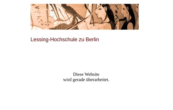 Vorschau von www.lessing-hochschule.de, Lessing-Hochschule zu Berlin