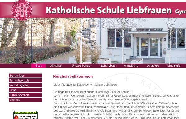 Vorschau von www.ksliebfrauen.de, Liebfrauenschule