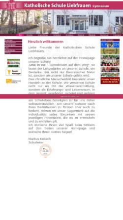 Vorschau der mobilen Webseite www.ksliebfrauen.de, Liebfrauenschule