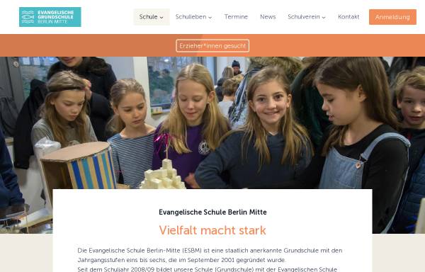 Vorschau von www.esbm.de, Evangelische Schule Berlin-Mitte