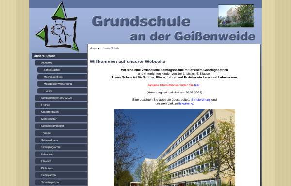 Vorschau von www.gsadgw.de, Grundschule an der Geißenweide - Amanlisweg