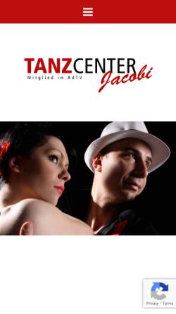Vorschau der mobilen Webseite www.tcj.de, Tanz-Center-Jacobi